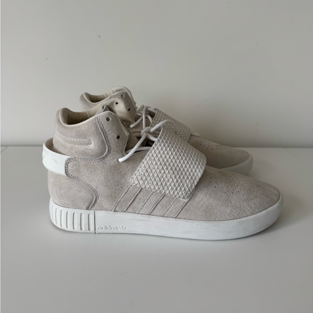 Adidas White Tubular Invader Strap, Size 10, BB5038 - Picture 7 of 8